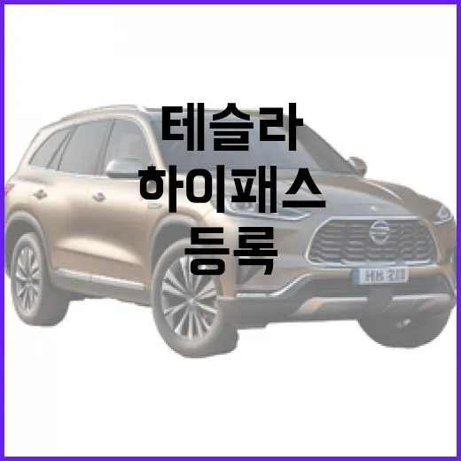 테슬라 하이패스 등록하고 톨게이트 지나가는 방법 - 요약