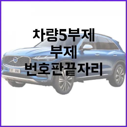 차량 5부제 확인하는 방법, 번호판 끝자리부터 예외까지 이렇게 보면 됩니다 - 요약