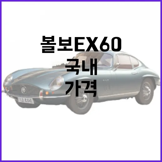 볼보 EX60 미국 가격 공개, 국내 체감가 가늠하는 방법 - 요약