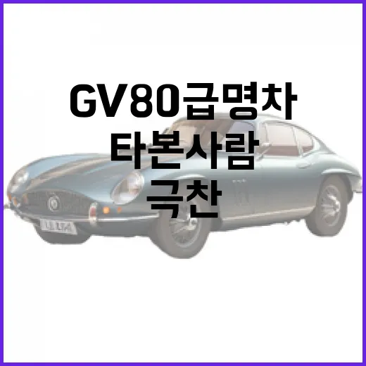 GV80급 명차 제대로 고르는 방법, 타본 사람이 극찬하는 이유는 따로 있다 - 요약