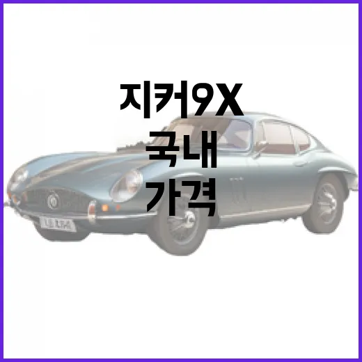 지커 9X 가격 확인하는 방법, 국내 구매비까지 계산하려면 이렇게 - 요약
