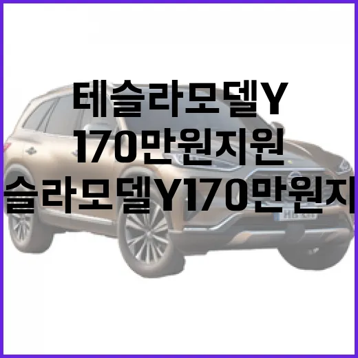 테슬라 모델 Y 170만원 지원 받으려면 이렇게 확인하세요 - 요약