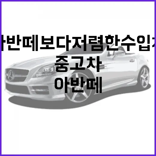 아반떼보다 저렴한 수입차 찾는 방법, 신차·전기차·중고차 기준을 나눠야 덜 속습니다 - 요약