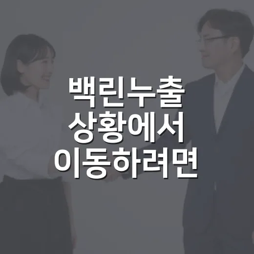 백린누출 상황에서 이동하려면 이렇게: 대중교통·자차 동선 잡는 방법 - 요약