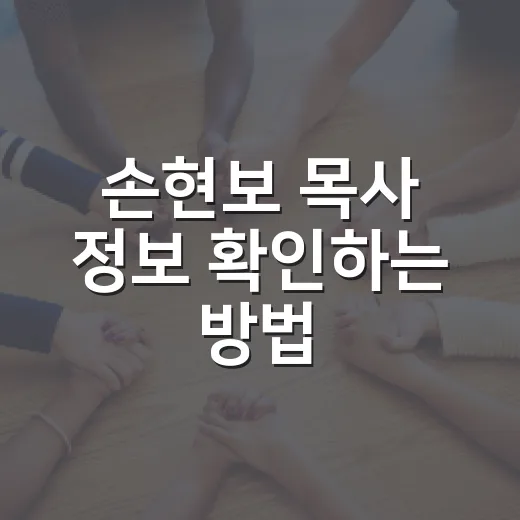 손현보 목사 정보 확인하는 방법, 프로필부터 최근 이슈까지 헷갈리지 않게 보는 법 - 요약