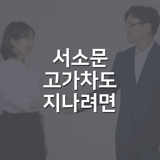 서소문 고가차도 지나려면 이렇게 잡는 방법 - 요약
