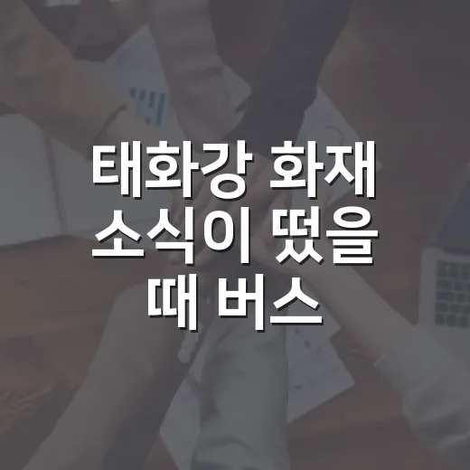 태화강 화재 소식이 떴을 때 버스·기차·주차 동선 확인하는 방법 - 요약