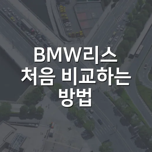 BMW리스 처음 비교하는 방법, 월 납입금보다 먼저 봐야 할 비용 - 요약