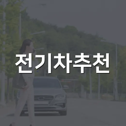 전기차추천, 초보자가 후회 덜 하게 고르는 방법 - 요약