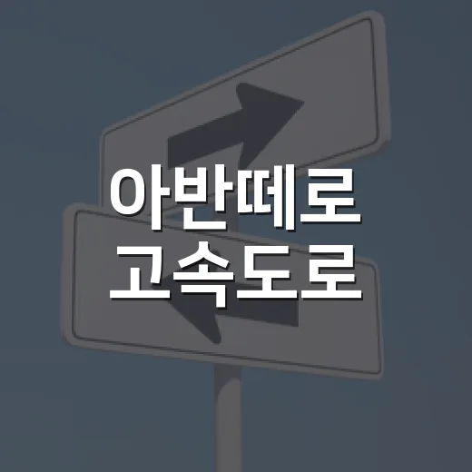 아반떼로 고속도로·도심 통행료 아끼려면 이렇게 세팅하는 방법 - 요약