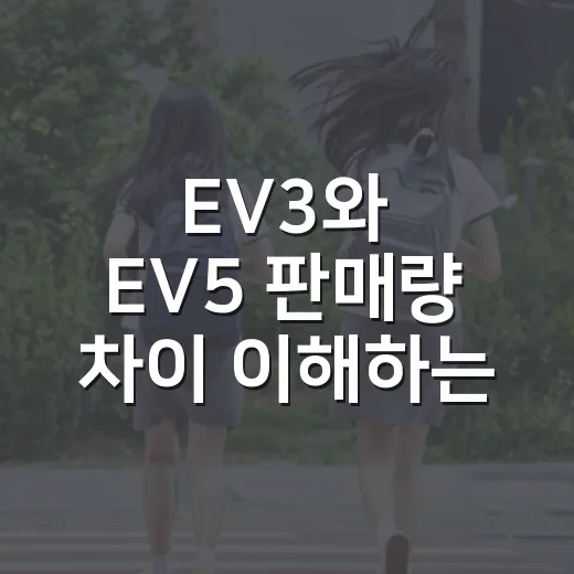 EV3와 EV5 판매량 차이 이해하는 방법, 가격표보다 먼저 봐야 할 포인트 - 요약