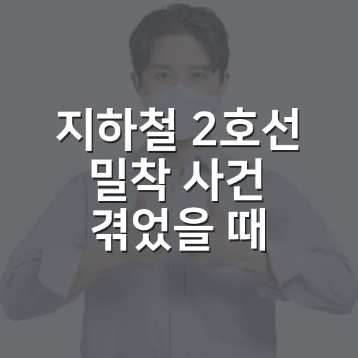 지하철 2호선 밀착 사건 겪었을 때 신고하고 기록하는 방법 - 요약