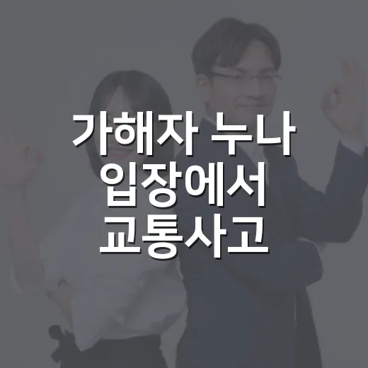 가해자 누나 입장에서 교통사고·대중교통 민원 처리하는 방법 - 요약