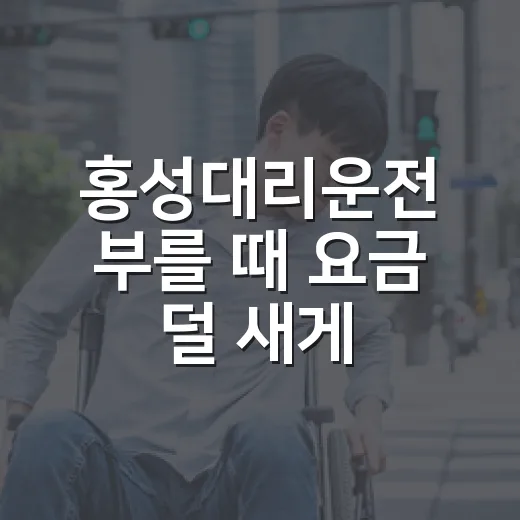 홍성대리운전 부를 때 요금 덜 새게 이용하는 방법 - 요약