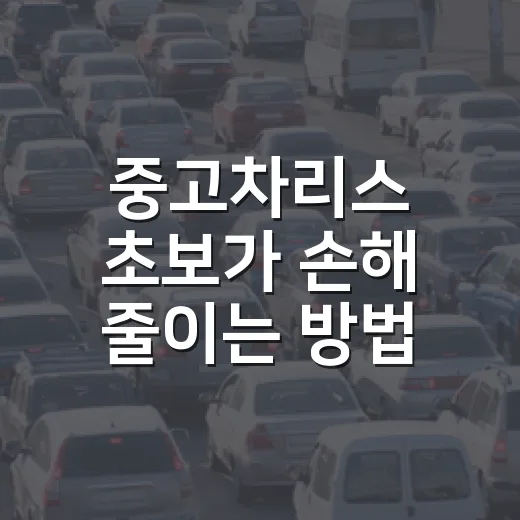 중고차리스 초보가 손해 줄이는 방법, 월 납입금보다 먼저 볼 것들 - 요약