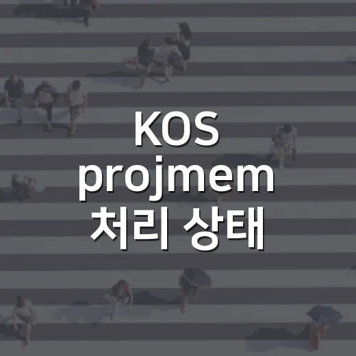 KOS projmem 처리 상태 - 요약