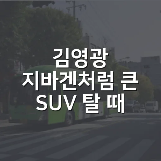 김영광 지바겐처럼 큰 SUV 탈 때 통행료·하이패스 비용 계산하는 방법 - 요약
