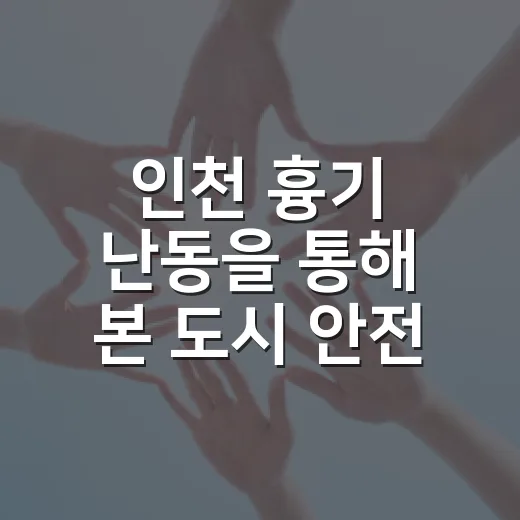 인천 흉기 난동을 통해 본 도시 안전 시스템의 개선 방안 - 요약