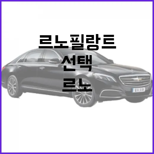 르노 필랑트, 매력적인 선택을 위한 모든 것 - 요약