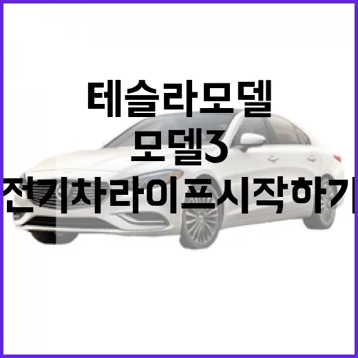 테슬라 모델3로 전기차 라이프 시작하기 - 요약