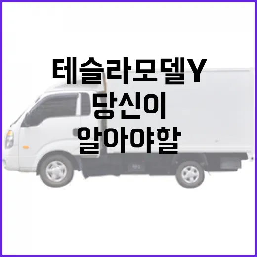 테슬라 모델 Y, 당신이 알아야 할 모든 것 - 요약