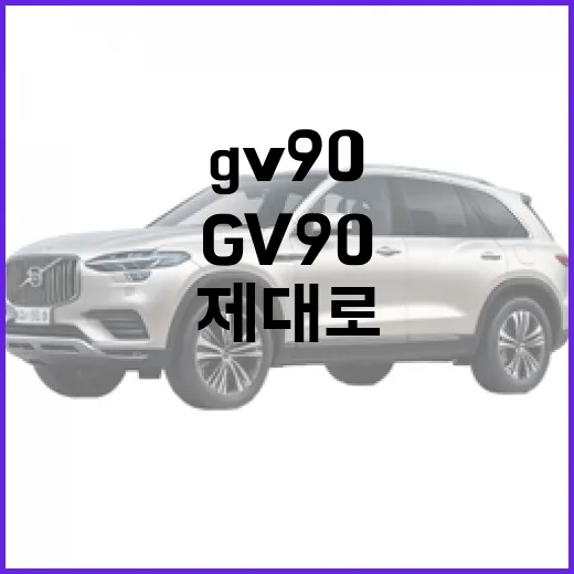GV90을 제대로 활용하는 방법 - 요약