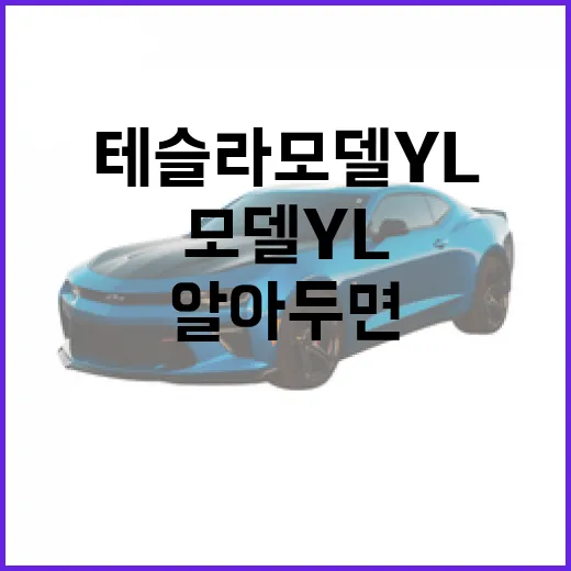 테슬라 모델 YL의 모든 것: 알아두면 쓸모 있는 팁 - 요약