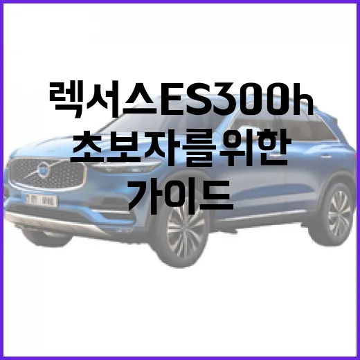 렉서스 ES300h를 알아보는 초보자를 위한 가이드 - 요약