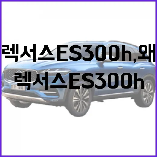 렉서스 ES300h, 왜 많은 사람들이 선택하는가? - 요약