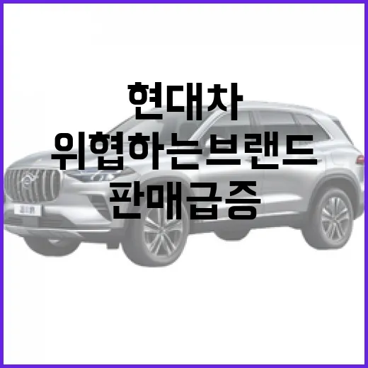 현대차를 위협하는 브랜드들: 판매 급증의 비밀 - 요약