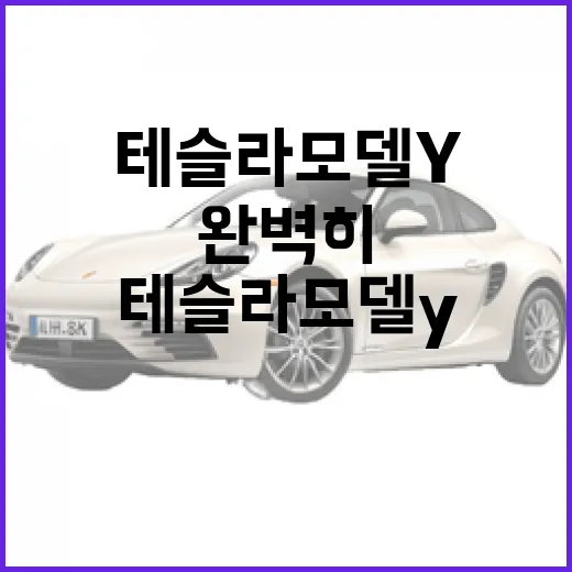테슬라 모델 Y를 완벽히 이해하는 방법 - 요약