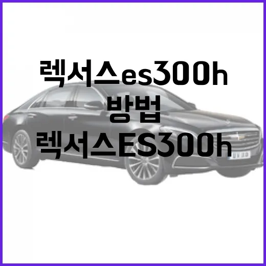 렉서스 ES300h의 매력을 알아보는 방법 - 요약