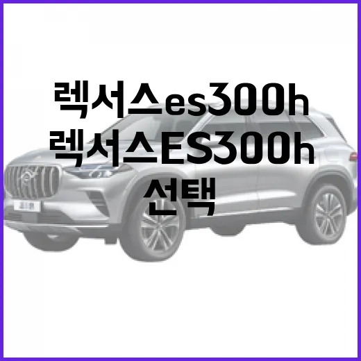 렉서스 ES300h 선택하기: 알아두면 좋은 팁들 - 요약