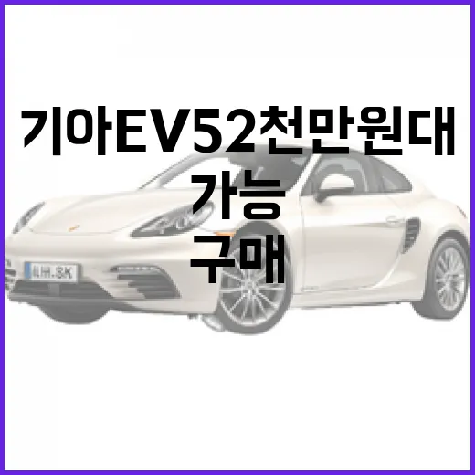 기아 EV5, 2천만 원대 구매 가능할까? - 요약