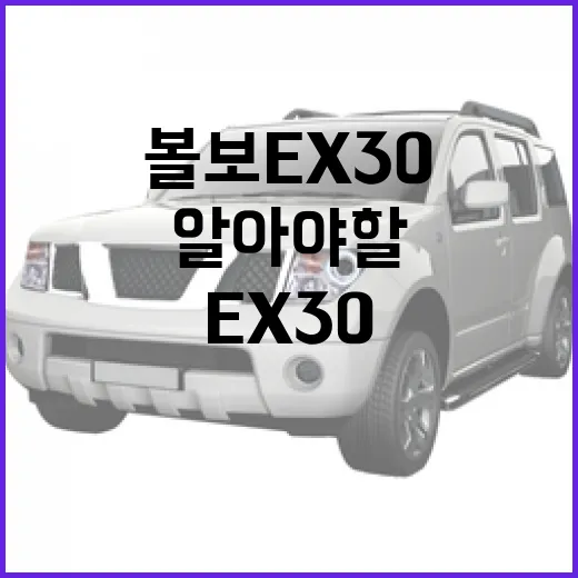 볼보 EX30의 매력, 이젠 알아야 할 때! - 요약