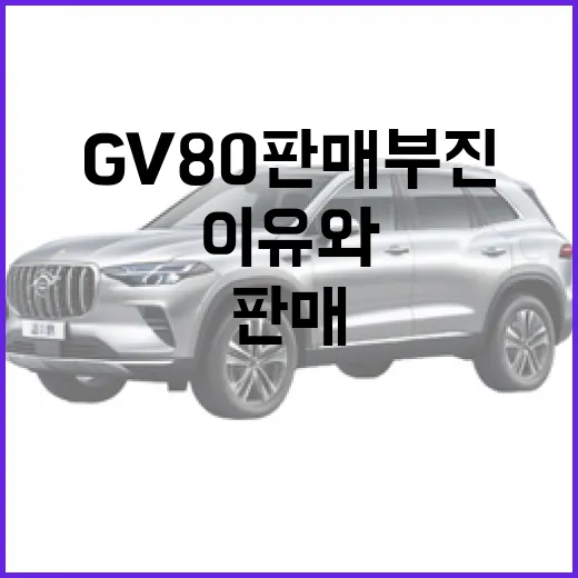 GV80 판매 부진의 이유와 개선 방향에 대한 탐구 - 요약
