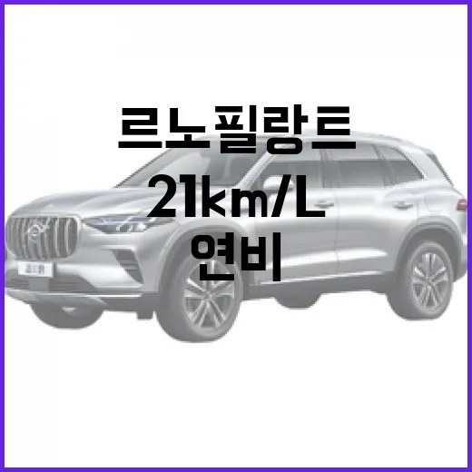 르노 필랑트로 연비 21km/L 달성하는 방법 - 요약