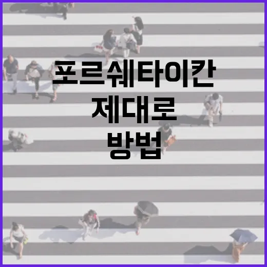 포르쉐 타이칸을 제대로 즐기는 방법 - 요약