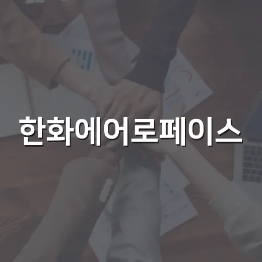 한화에어로페이스, 알아두면 좋은 정보 - 요약