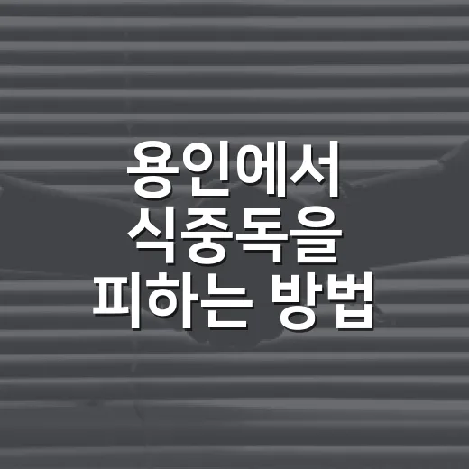 용인에서 식중독을 피하는 방법: 안전한 식당 고르기 - 요약