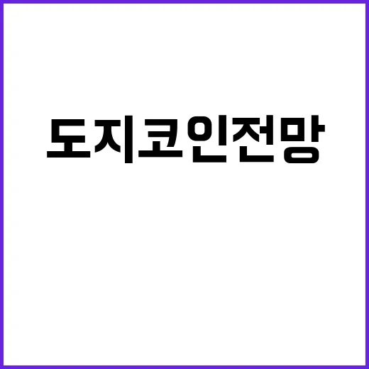 도지코인전망을 볼 때 먼저 확인할 5가지 숫자 - 요약