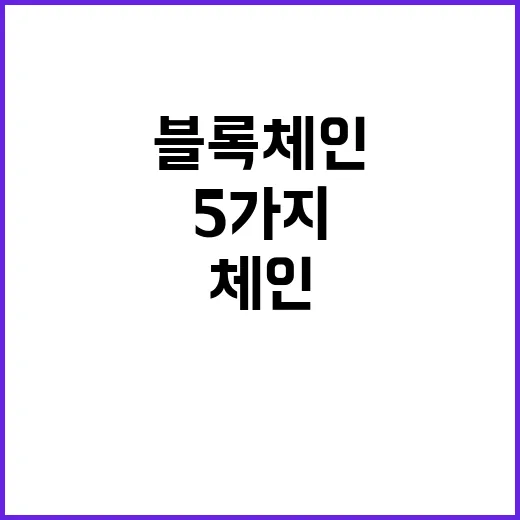 블록체인을 볼 때 먼저 확인할 5가지 숫자 - 요약