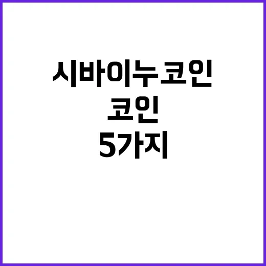 시바이누코인 매매 전 확인할 5가지 숫자 - 요약