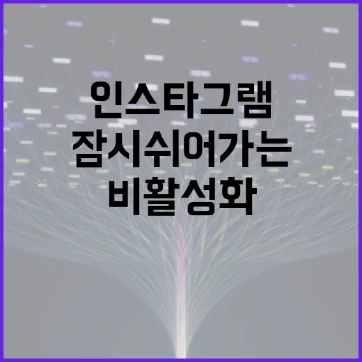 인스타그램 비활성화…