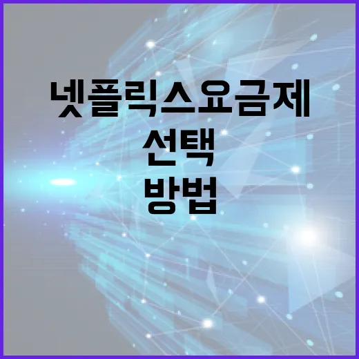 넷플릭스 요금제를 선택하는 방법 - 요약