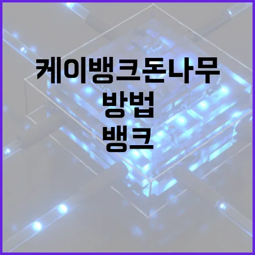 케이뱅크 돈나무를 활용하는 방법 - 요약