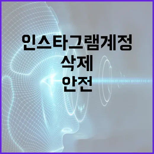 인스타그램 계정을 안전하게 삭제하는 방법 - 요약