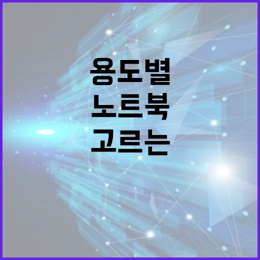 노트북추천 받기 전에 용도별로 고르는 방법 - 요약