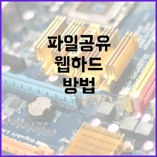 웹하드로 큰 파일 공유하는 방법, 초보자는 이렇게 쓰면 덜 헤맵니다 - 요약