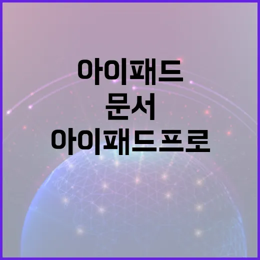 아이패드프로로 문서 작업 빠르게 끝내는 방법 - 요약